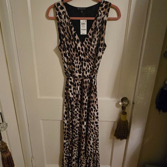 Women's INC Leopard Maxi Dress size M - Picture 1 of 3